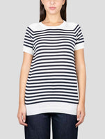 Kiton White Black Cashmere SilkT-Shirt