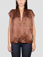 Kiton Brown Silk Shirt