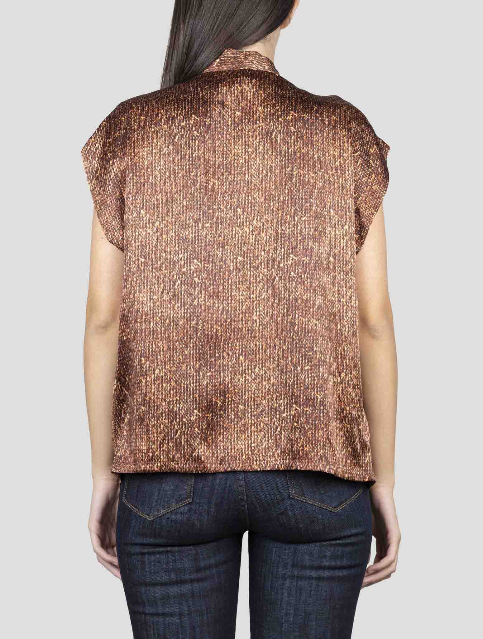 Kiton Brown Silk Shirt