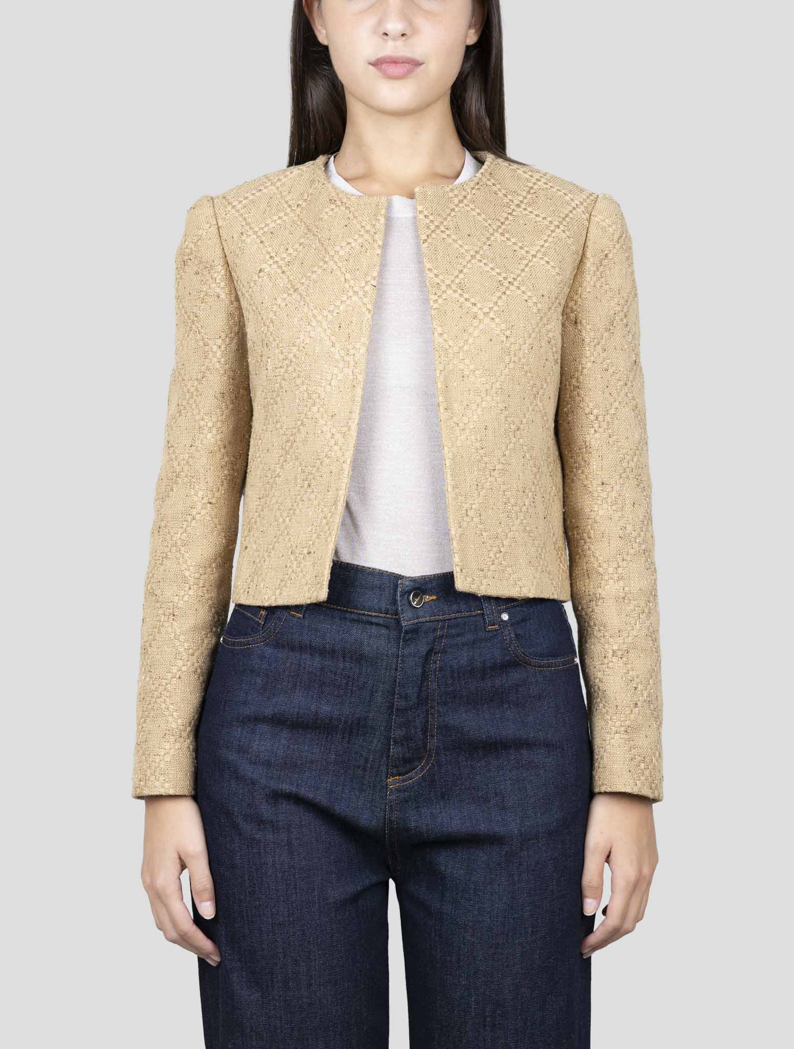 Kiton Brown Cotton Viscose Silk Coat