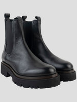 Kiton Black Leather Boots