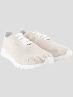 Kiton Beige Cashmere Sneakers