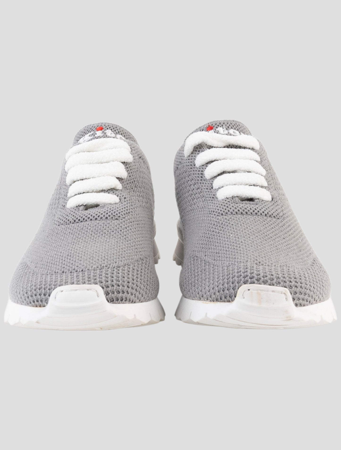 Kiton Gray Cashmere Sneakers
