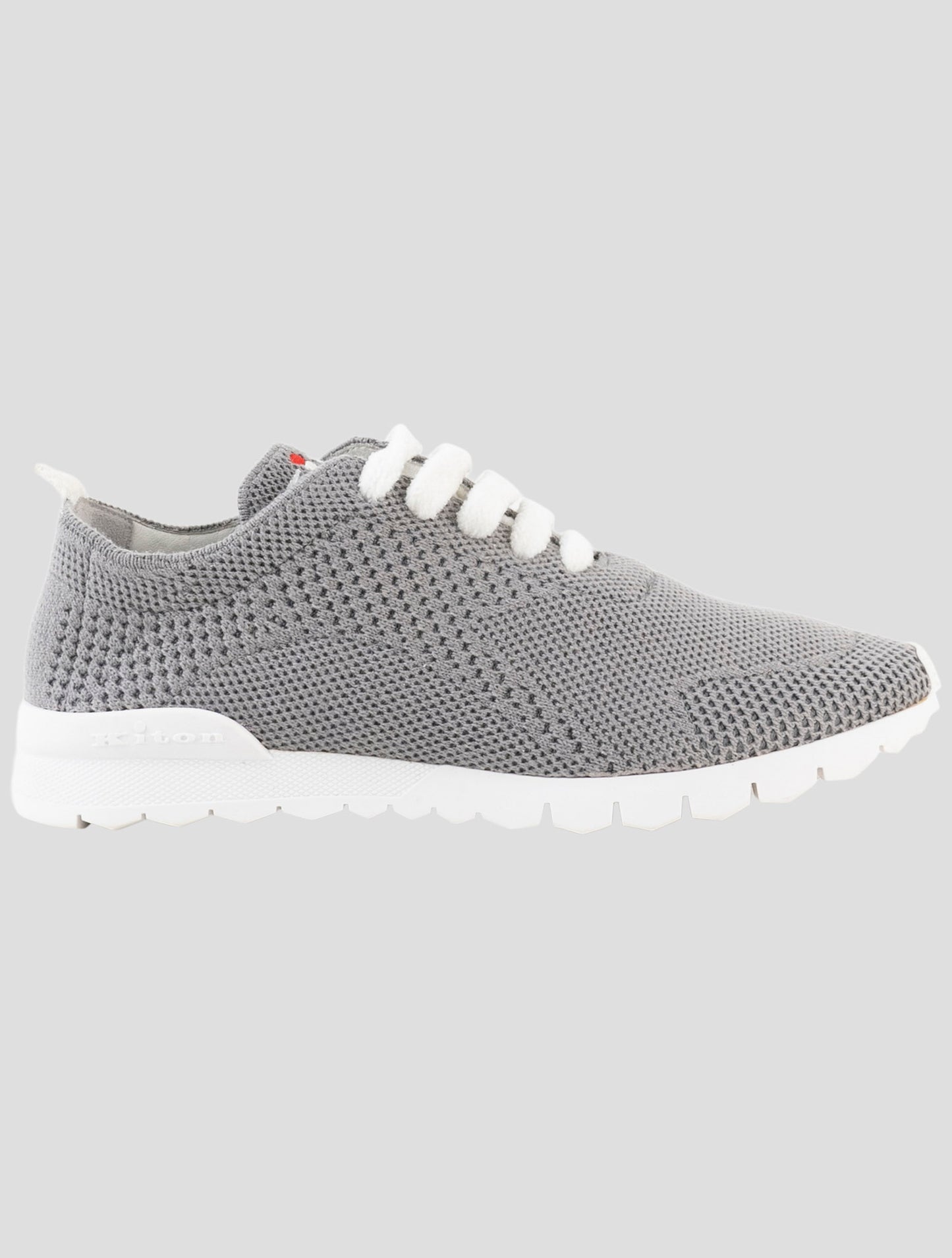 Kiton Gray Cashmere Sneakers