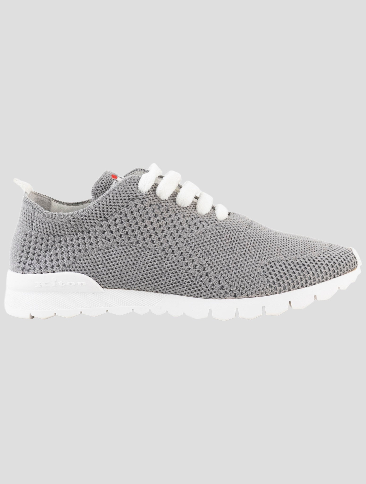 Kiton Gray Cashmere Sneakers