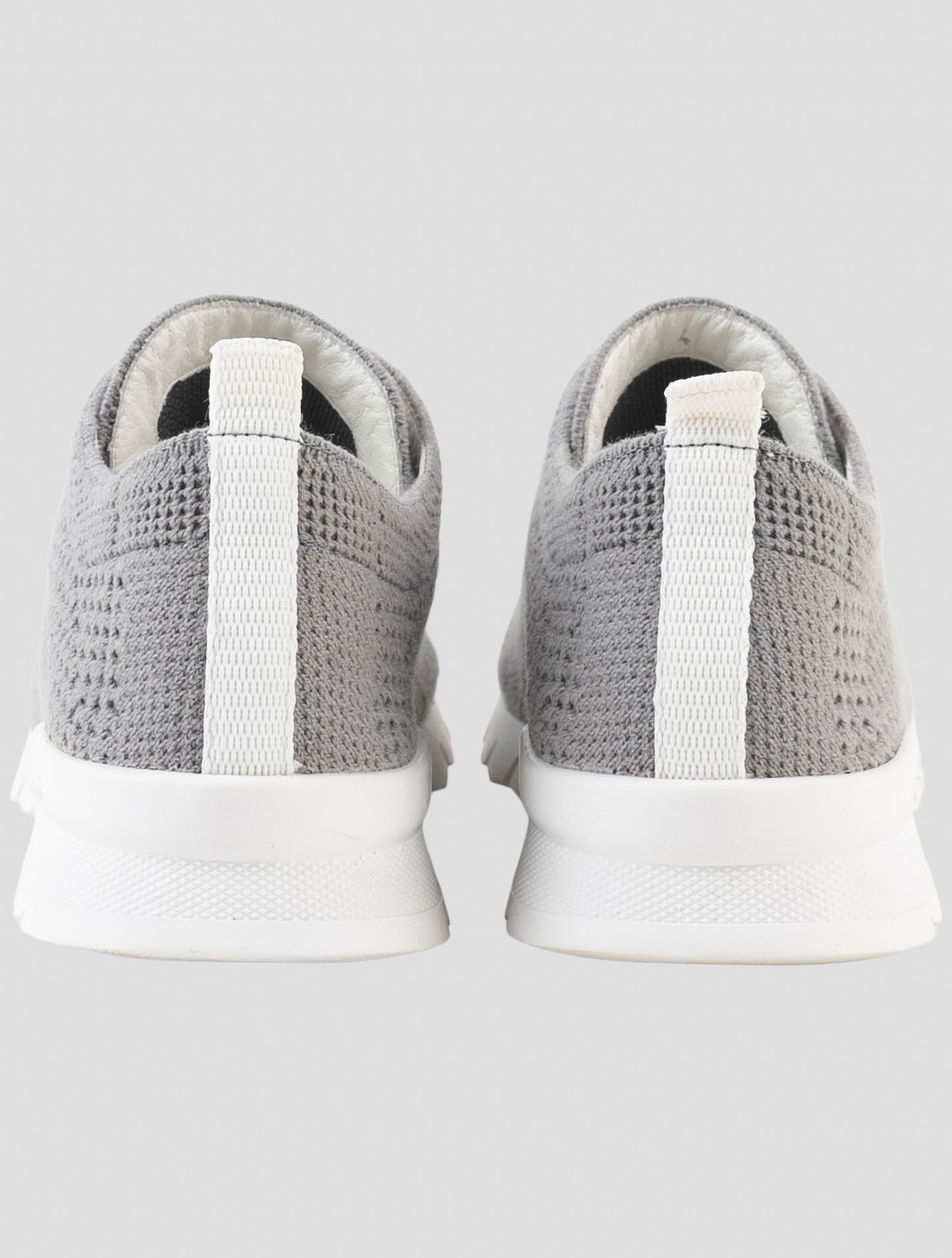 Kiton Gray Cashmere Sneakers