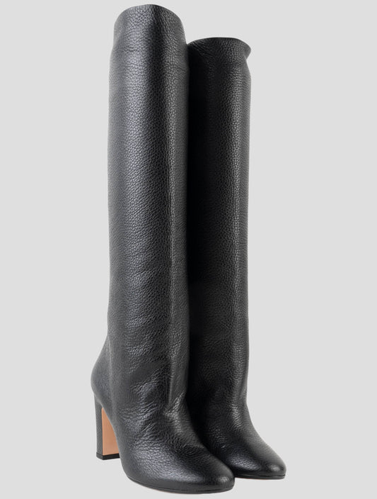 Kiton Black Leather Boots