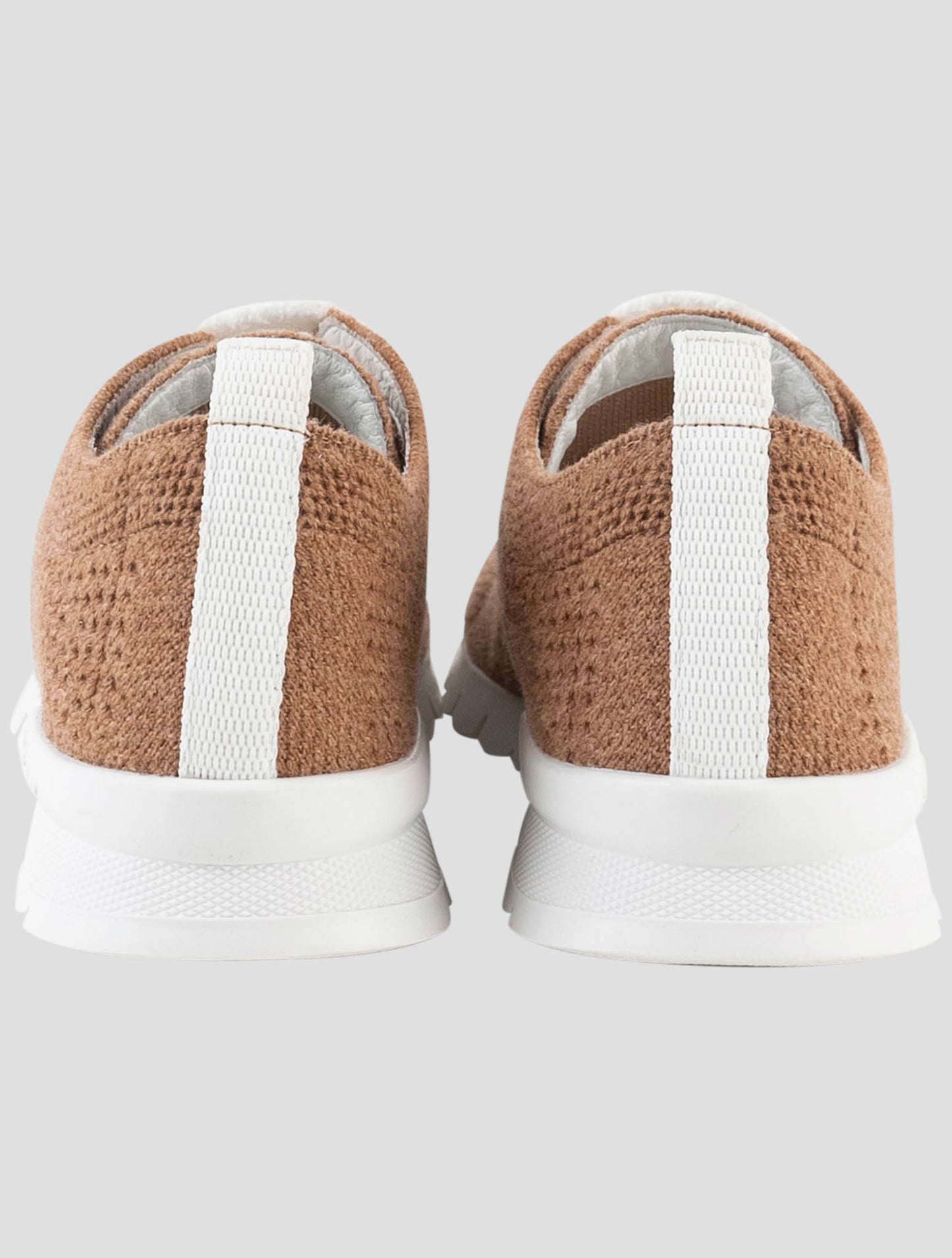 Kiton Brown Cashmere Sneakers