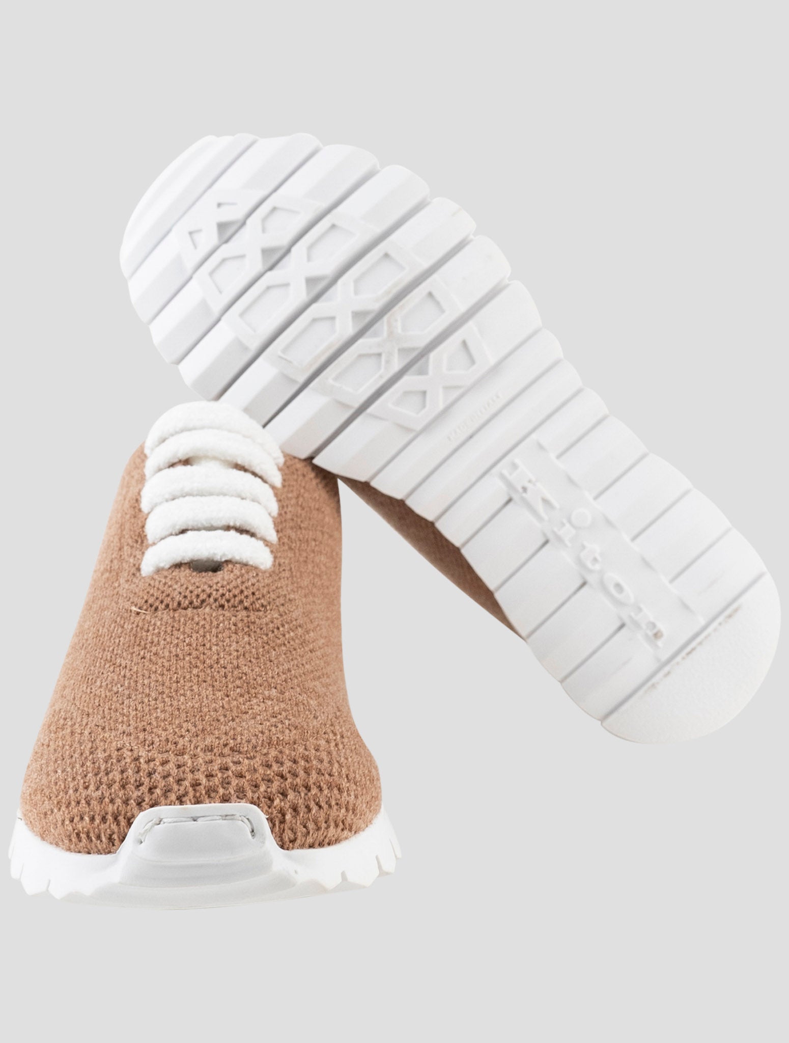 Kiton Brown Cashmere Sneakers