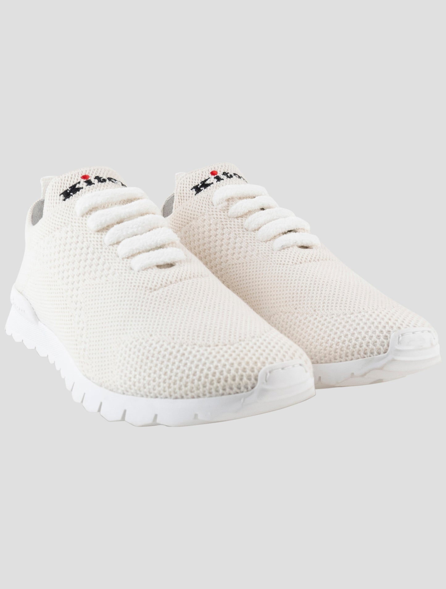 Kiton White Cashmere Sneakers