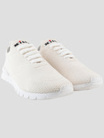 Kiton White Cashmere Sneakers