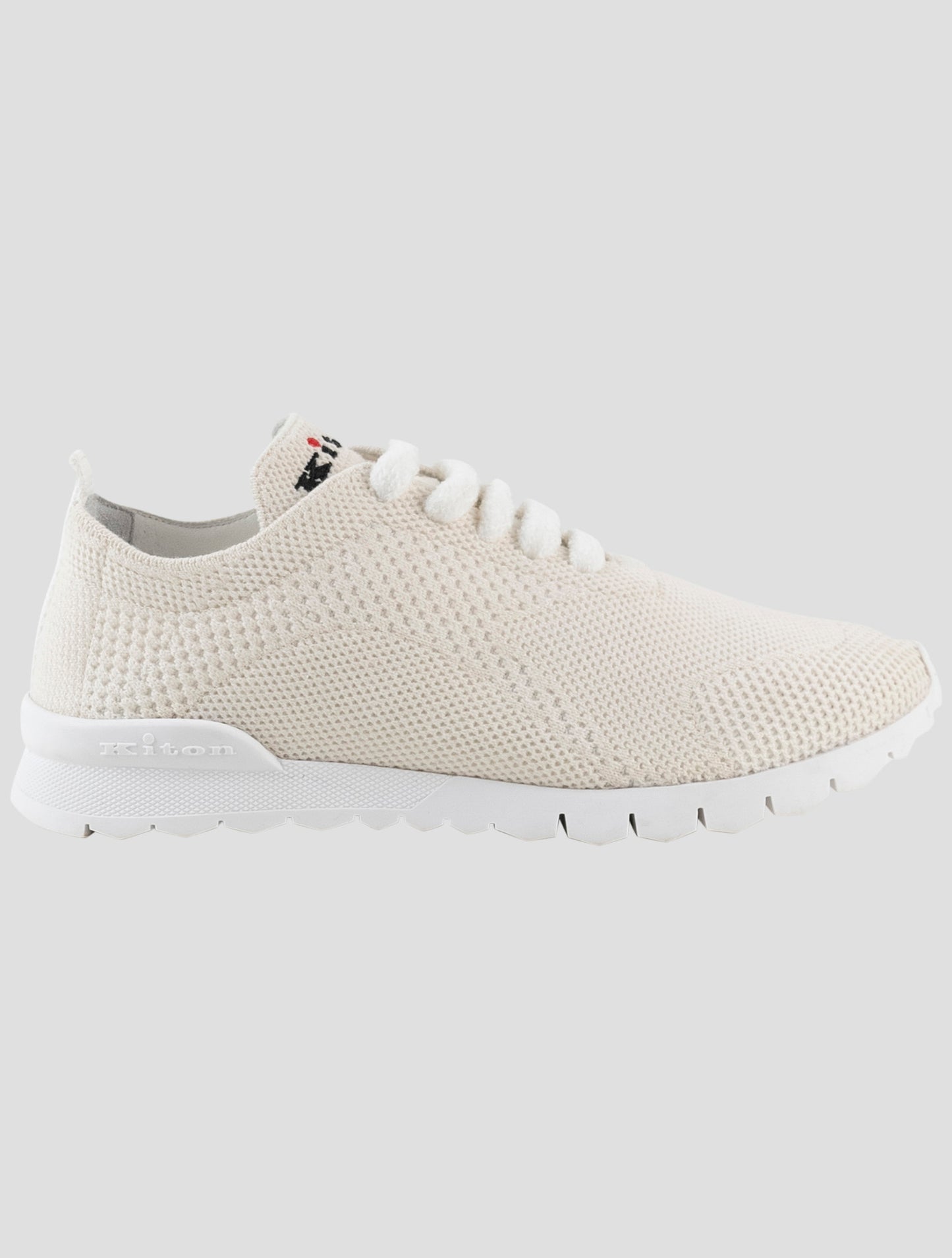 Kiton White Cashmere Sneakers