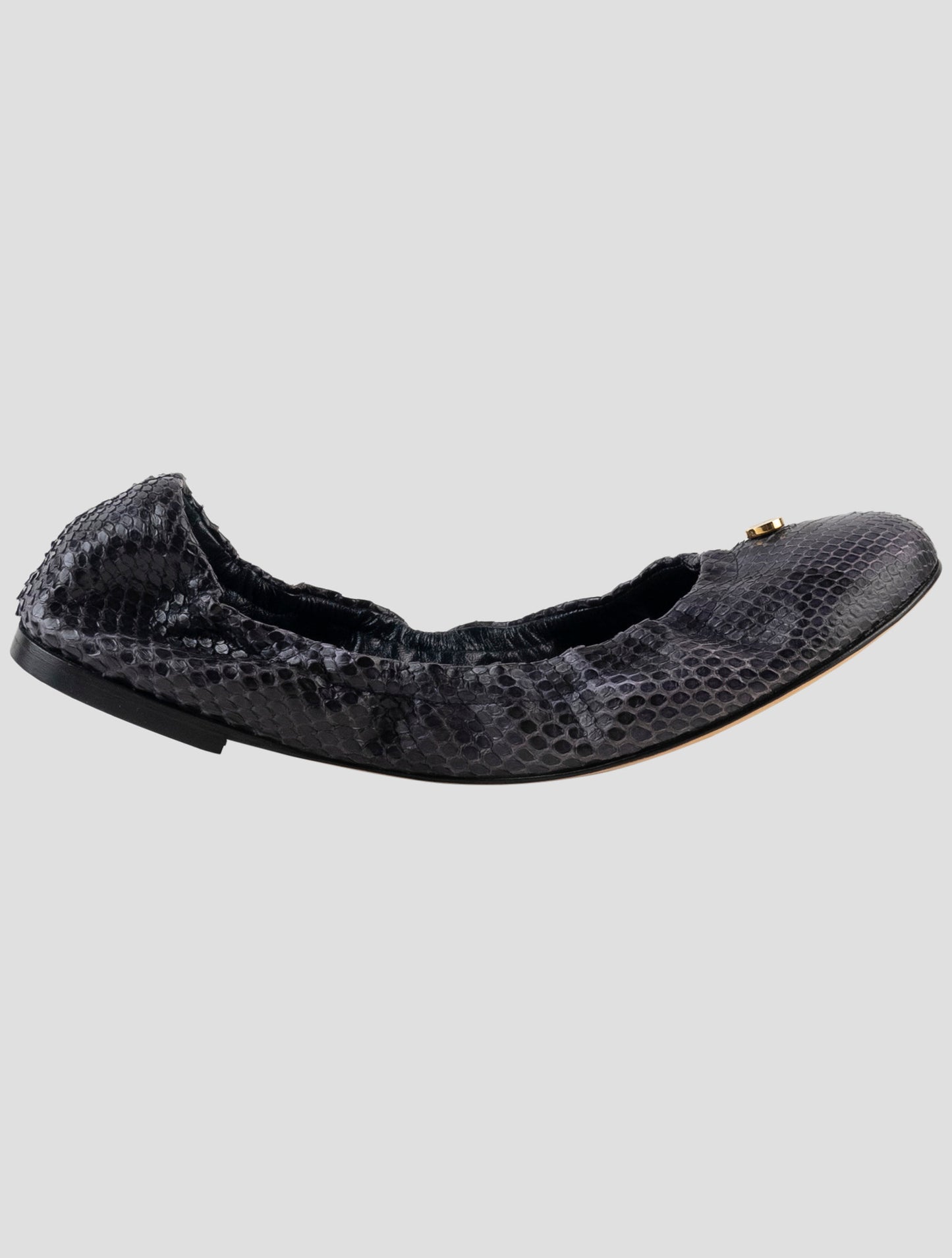 Kiton Blue Leather Snake Loafers