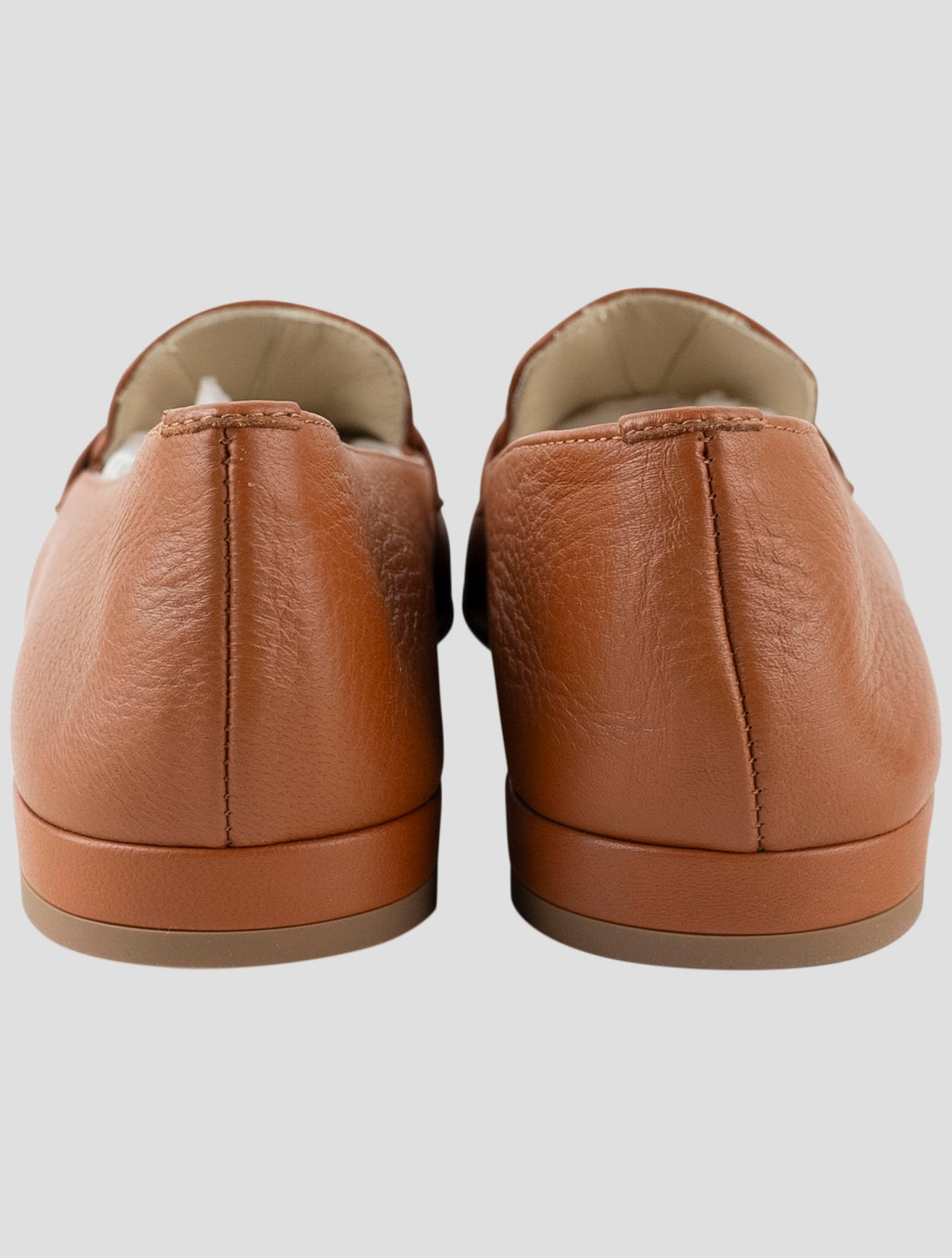 Kiton Brown Leather Loafers