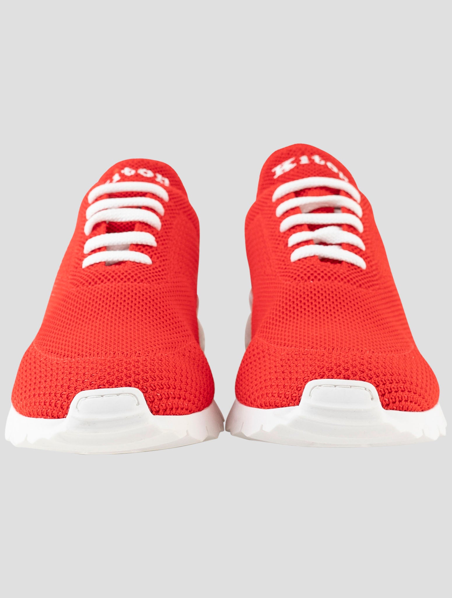 Kiton Red Cotton Ea Sneakers