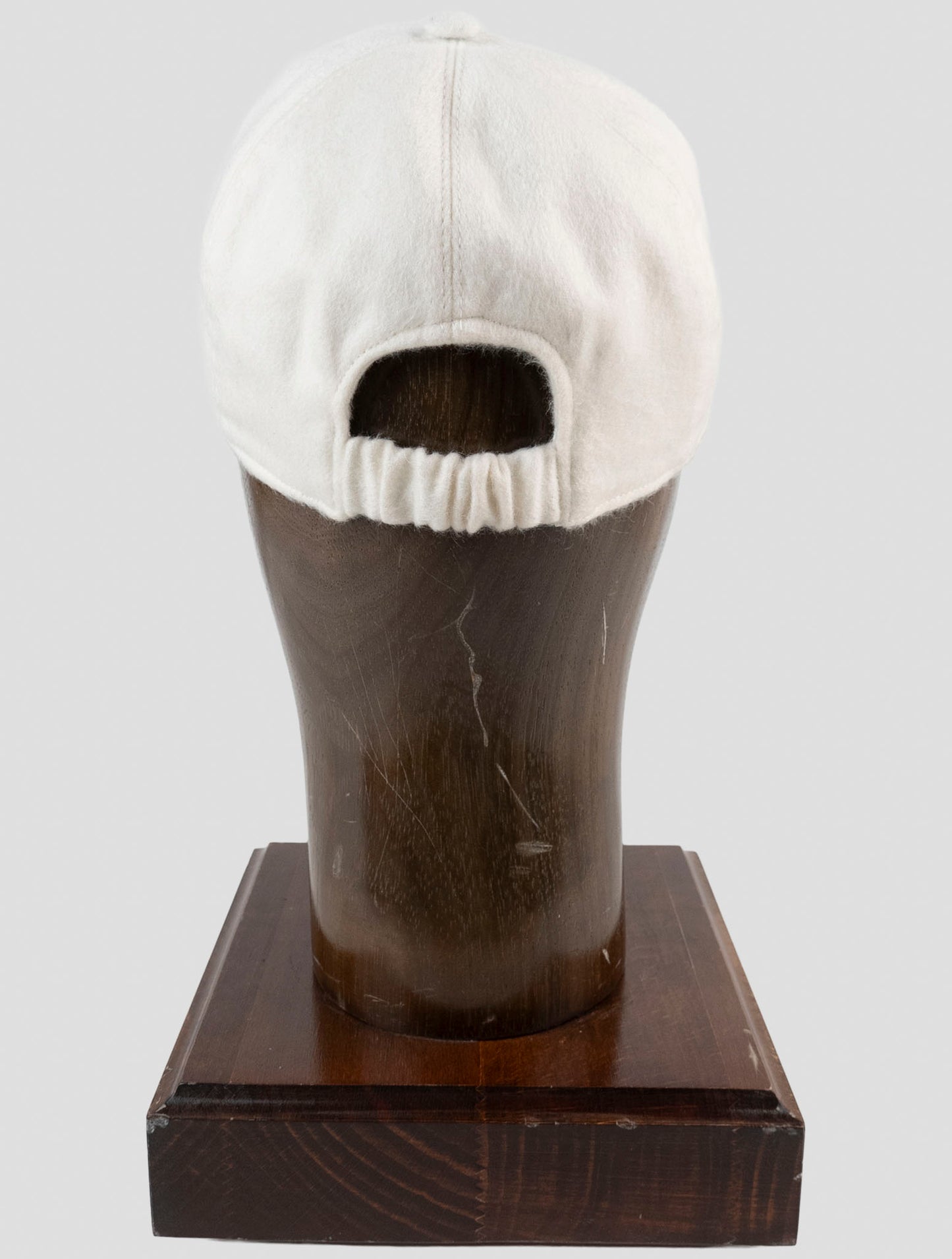 Kiton White Cashmere Baseball Cap