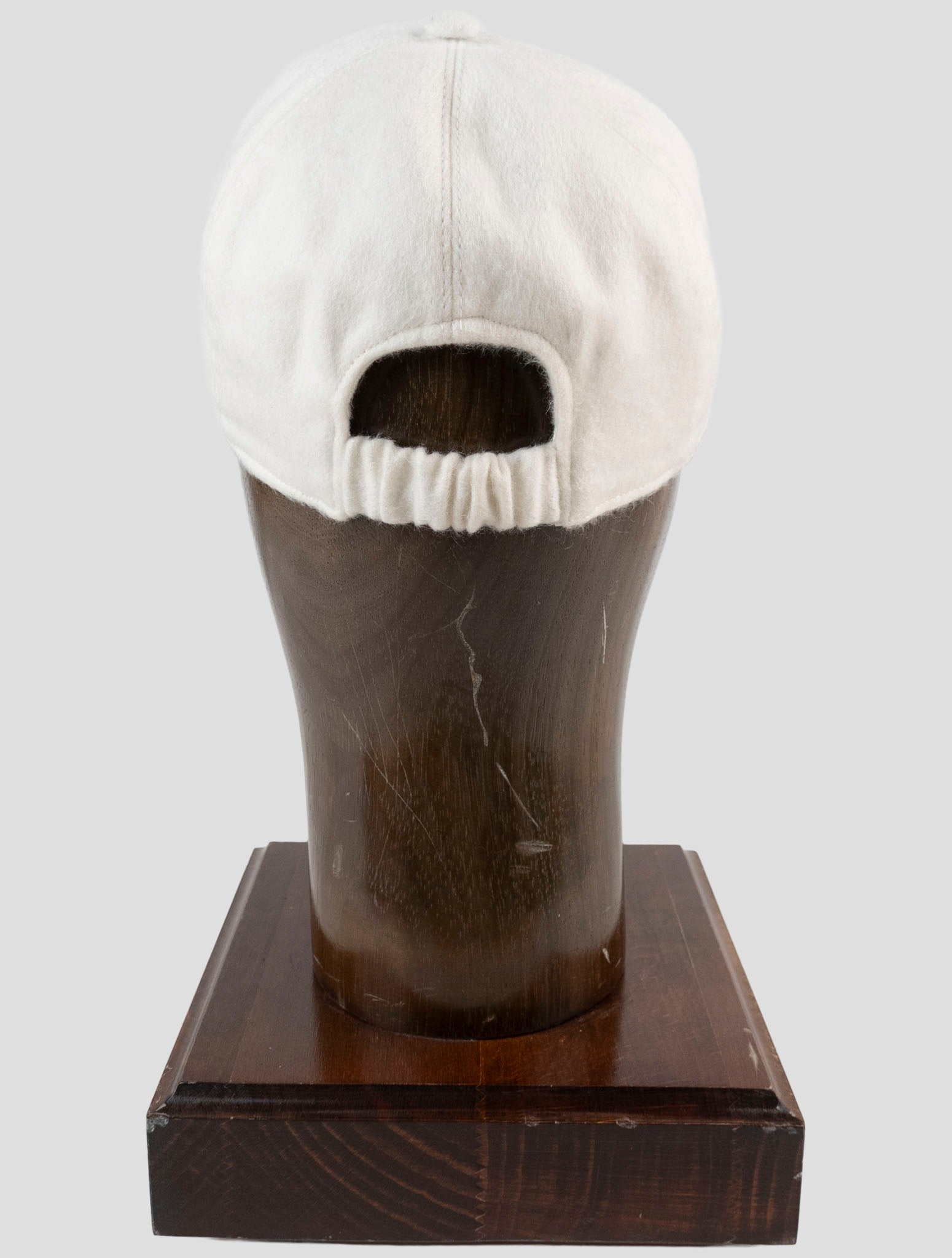 Kiton White Cashmere Baseball Cap