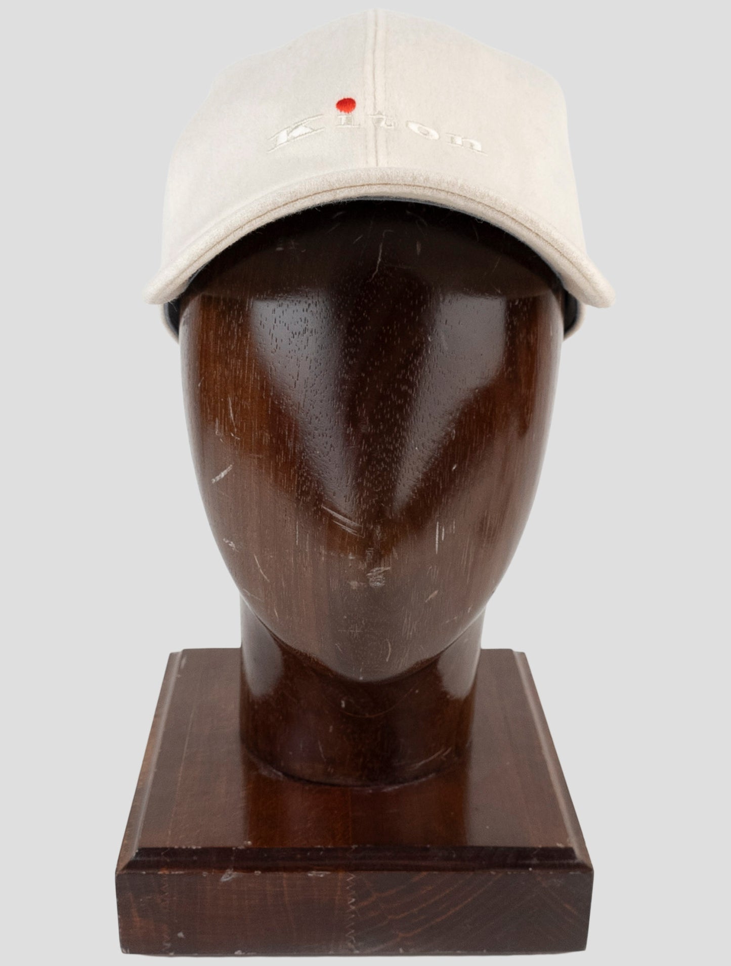 Kiton White Cashmere Baseball Cap