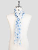Kiton Blue Cashmere Scarf