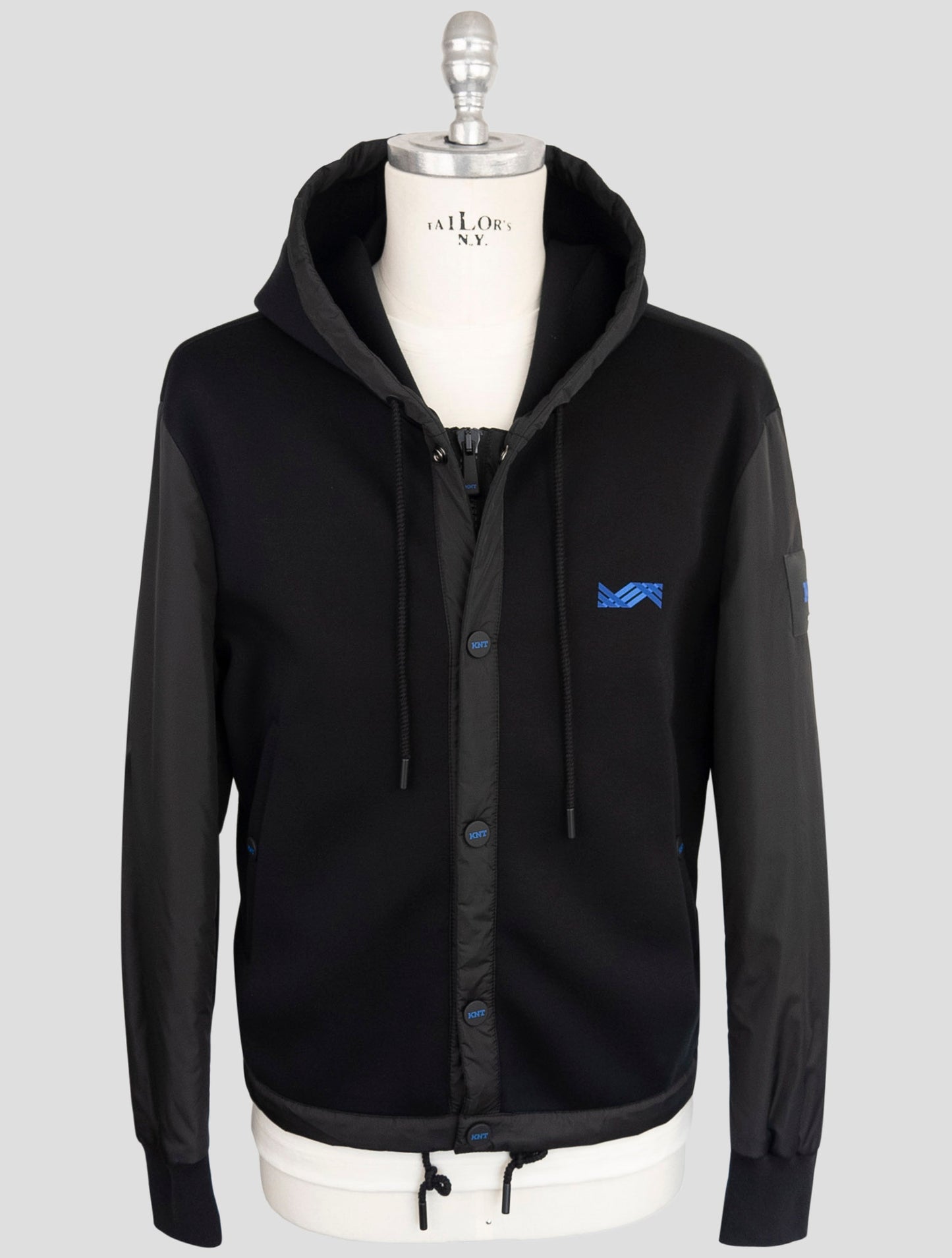 Kiton Knt Black Modal Pl Coat