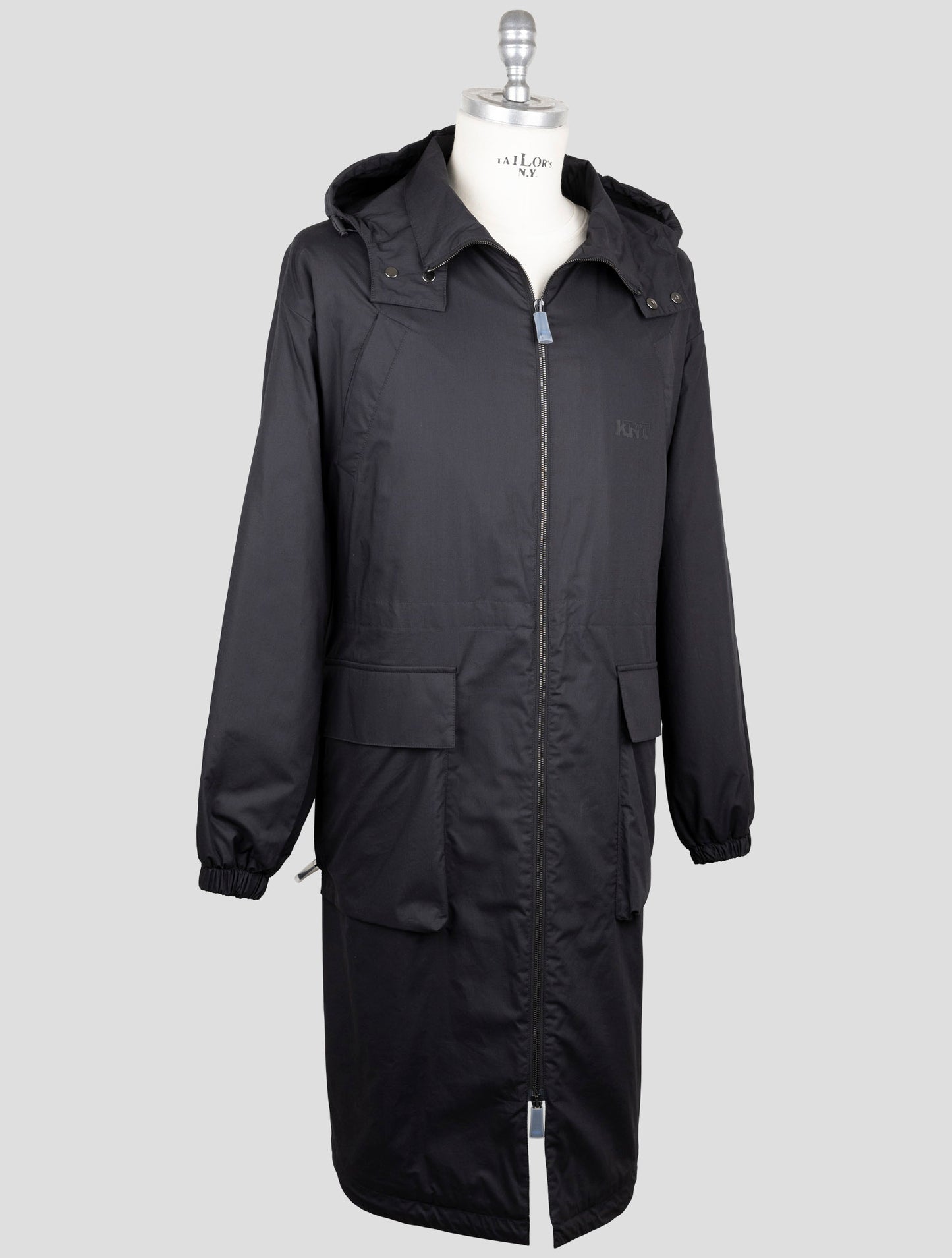 Kiton Knt Dark Blue Pl Overcoat