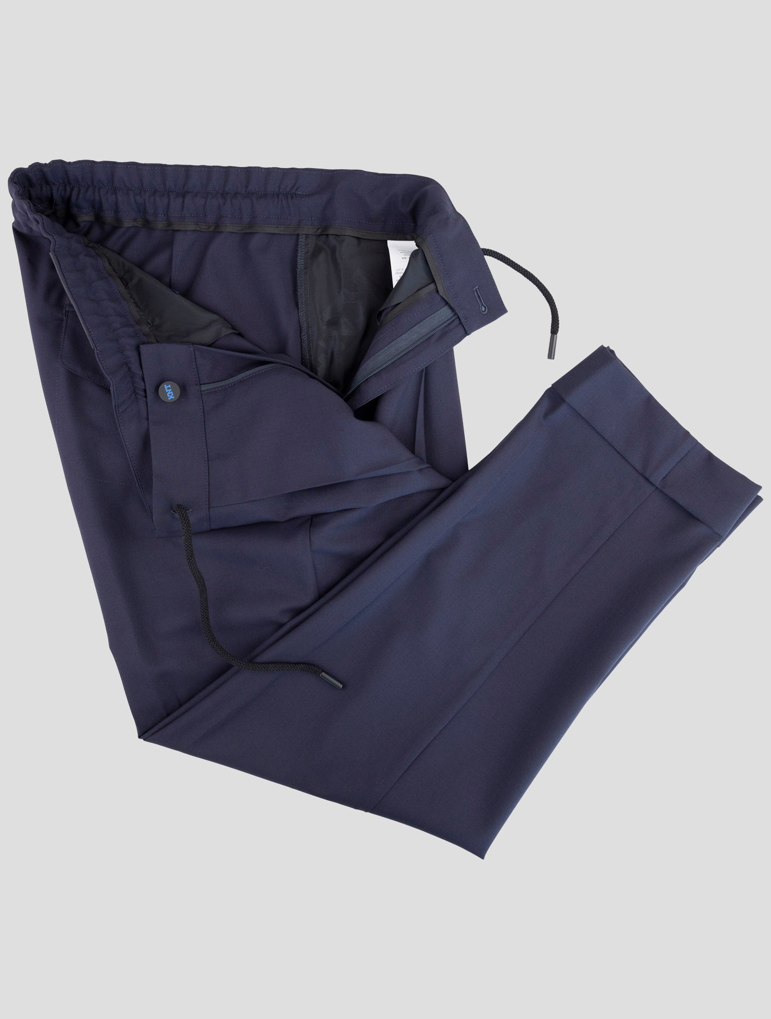 Kiton Knt Blue Wool Pants