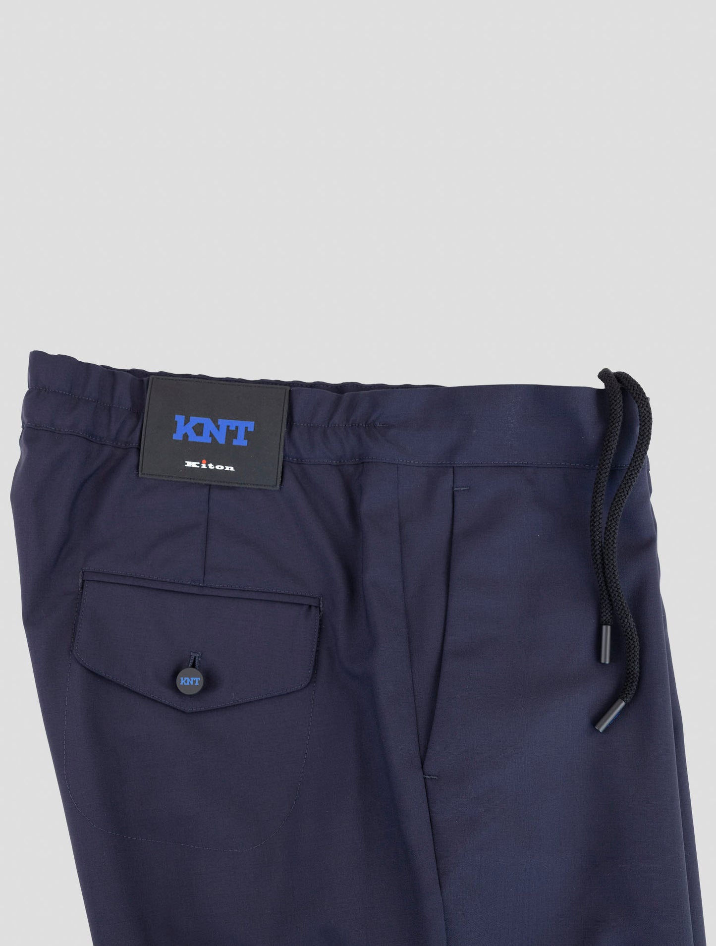 Kiton Knt Blue Wool Pants