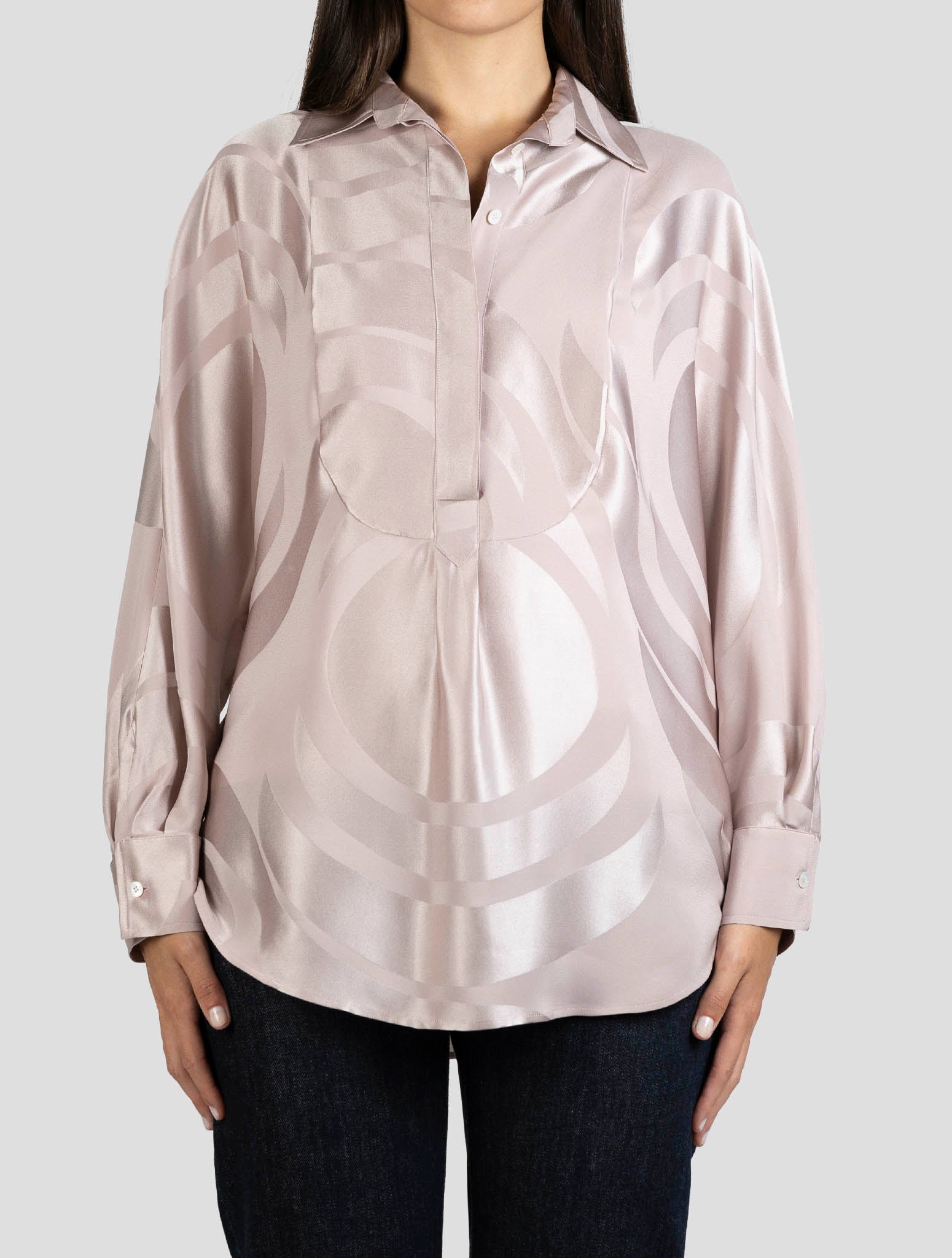 Kiton Pink Silk Dress