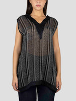 Kiton Blue Linen Tank Top