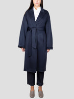 Kiton Dark Blue Cashmere Overcoat