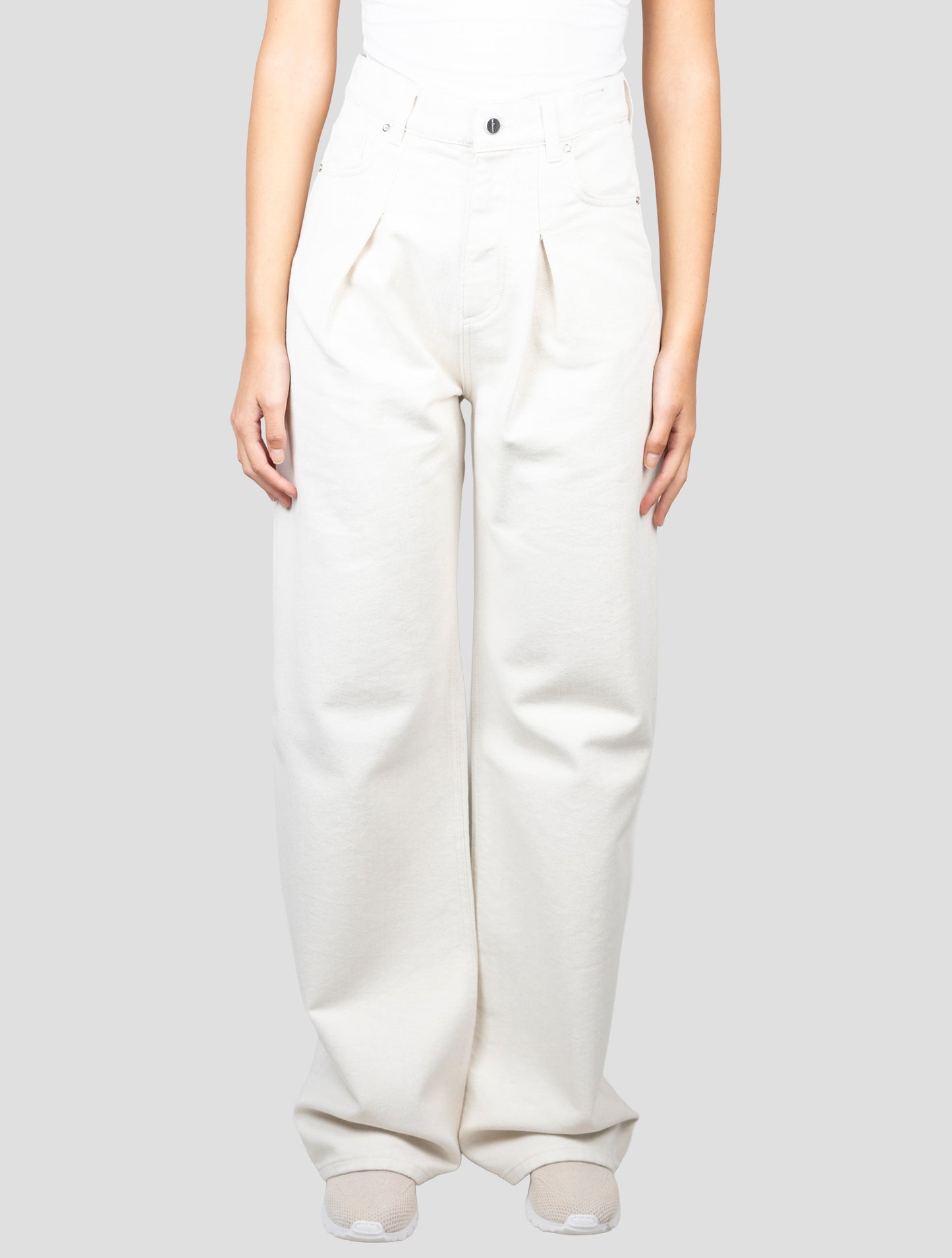 Kiton Beige Cotton Viscose Pl Jeans