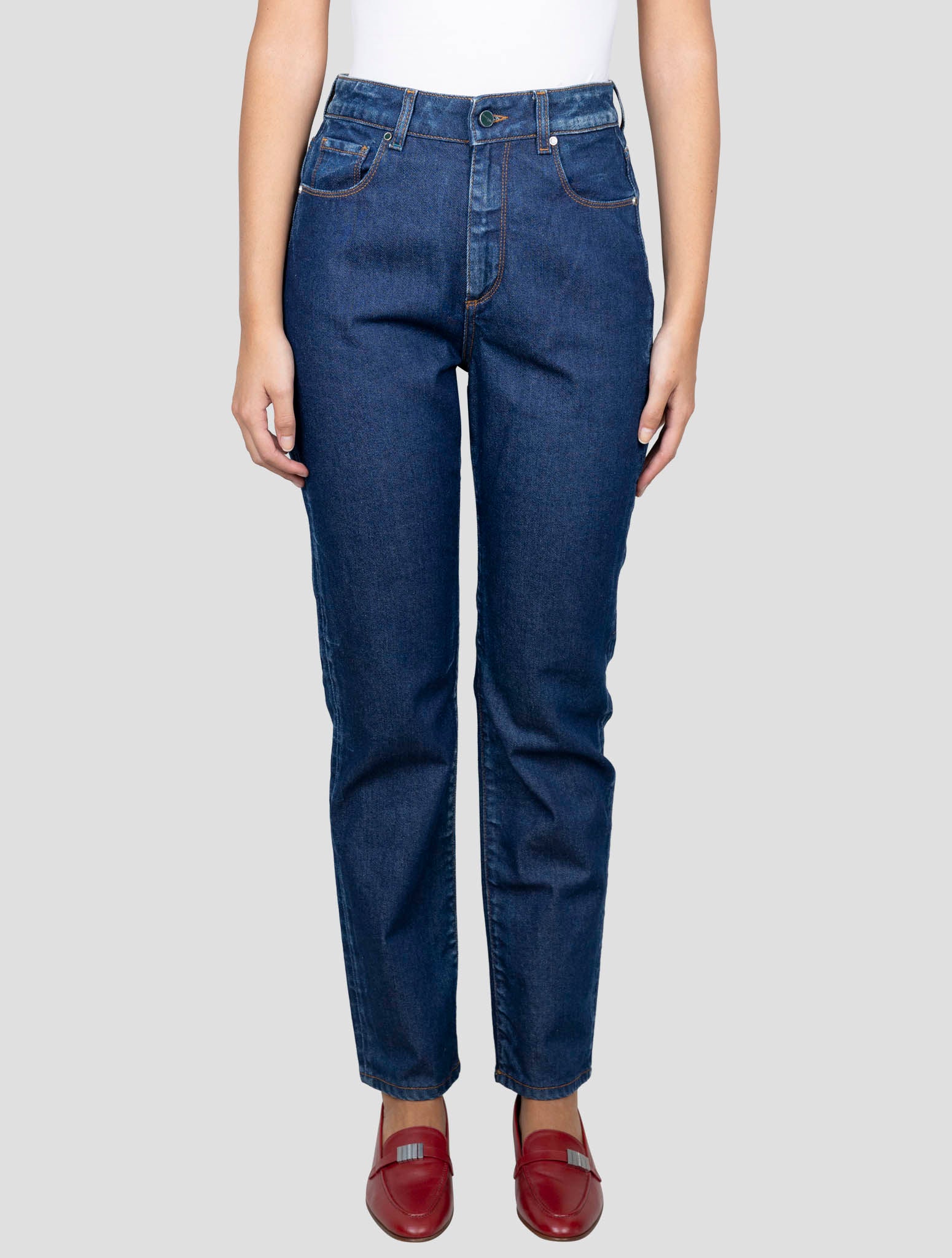 Kiton Blue Cotton Ea Jeans