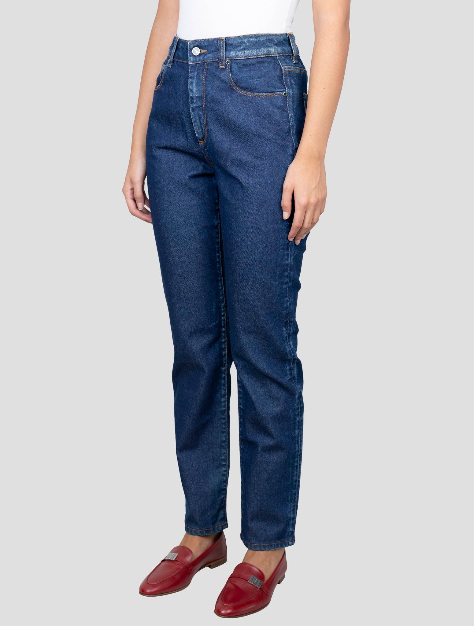 Kiton Blue Cotton Ea Jeans