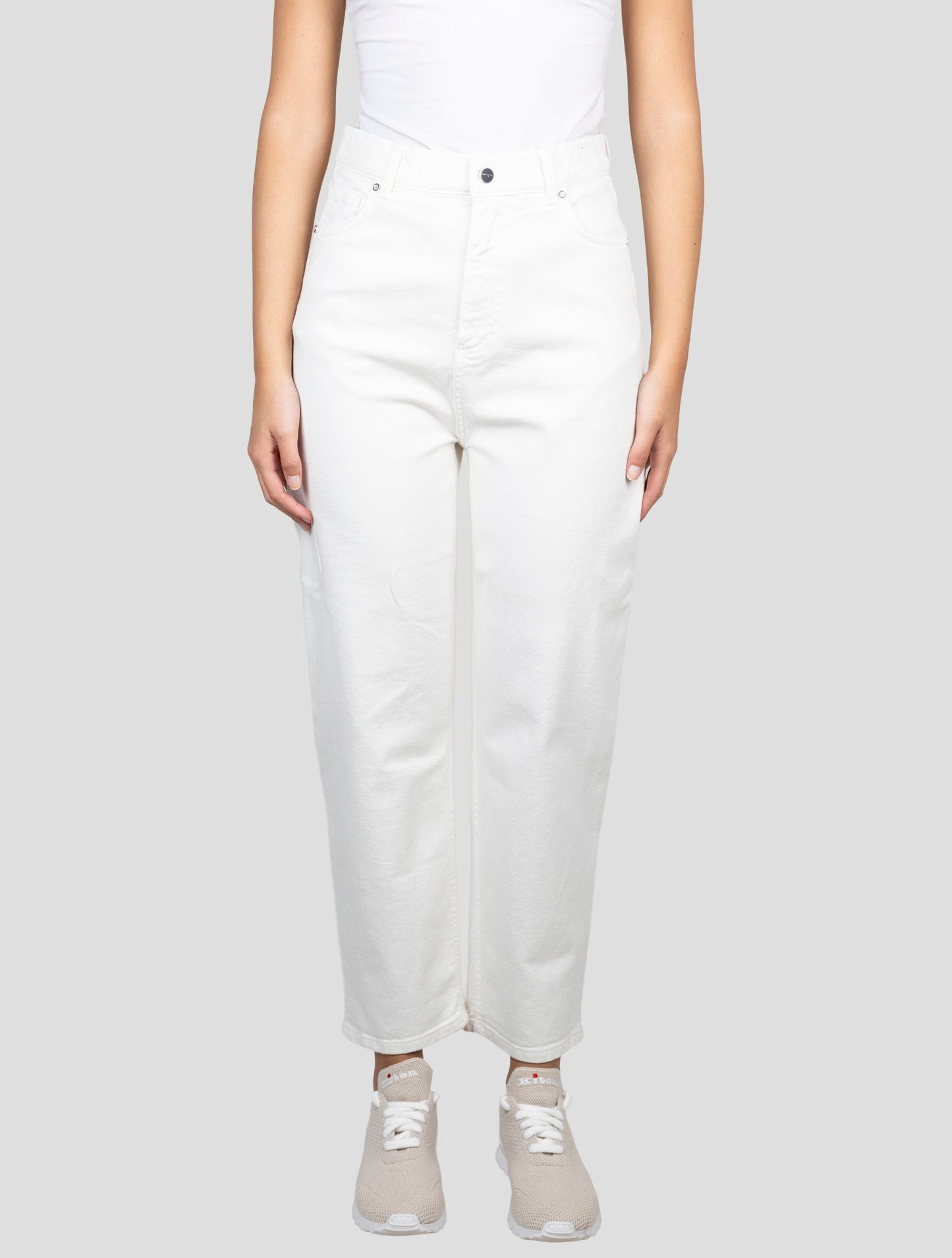 Kiton Beige Cotton Cashmere Ea Jeans
