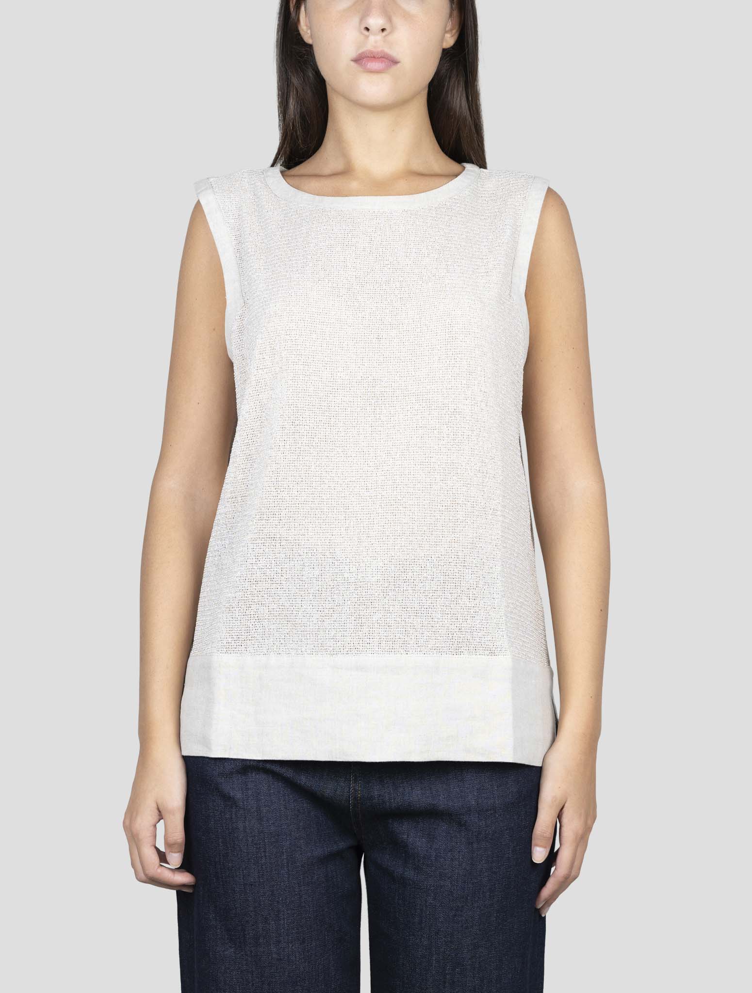 Kiton Beige Pl Tank Top
