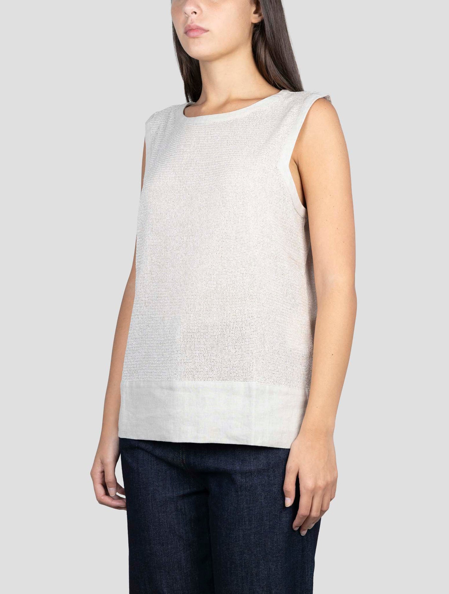 Kiton Beige Pl Tank Top
