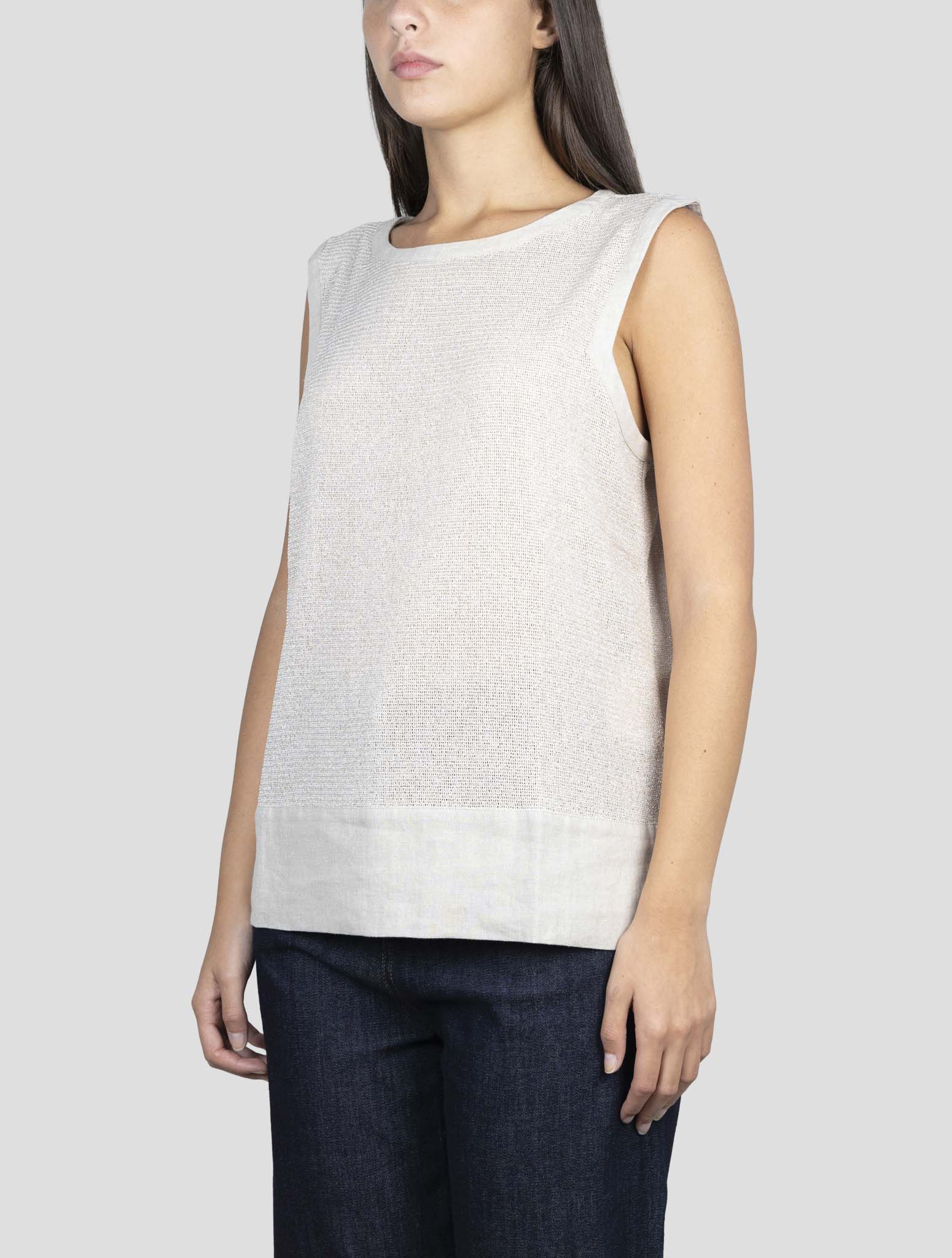 Kiton Beige Pl Tank Top