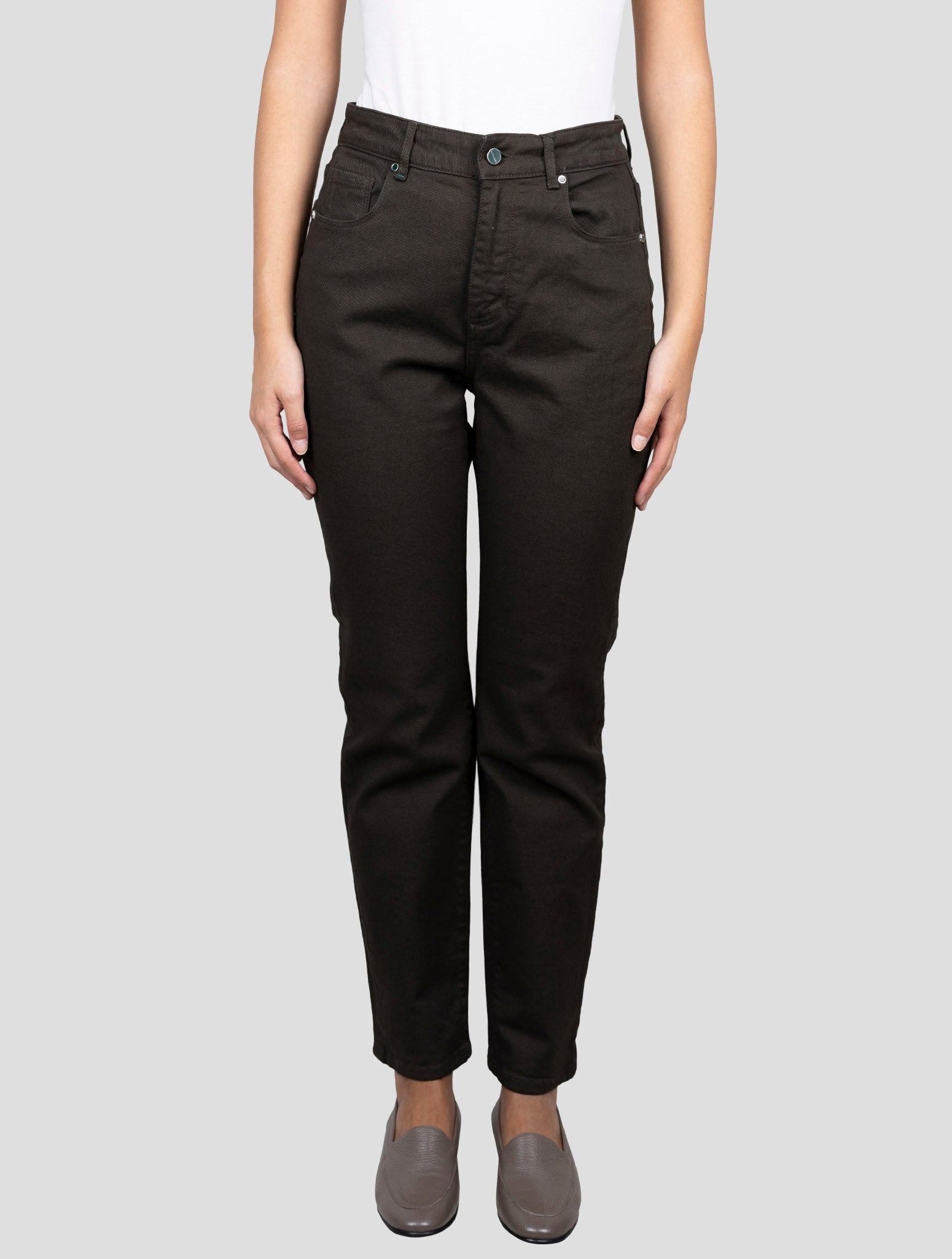 Kiton Brown Cotton Ea Jeans