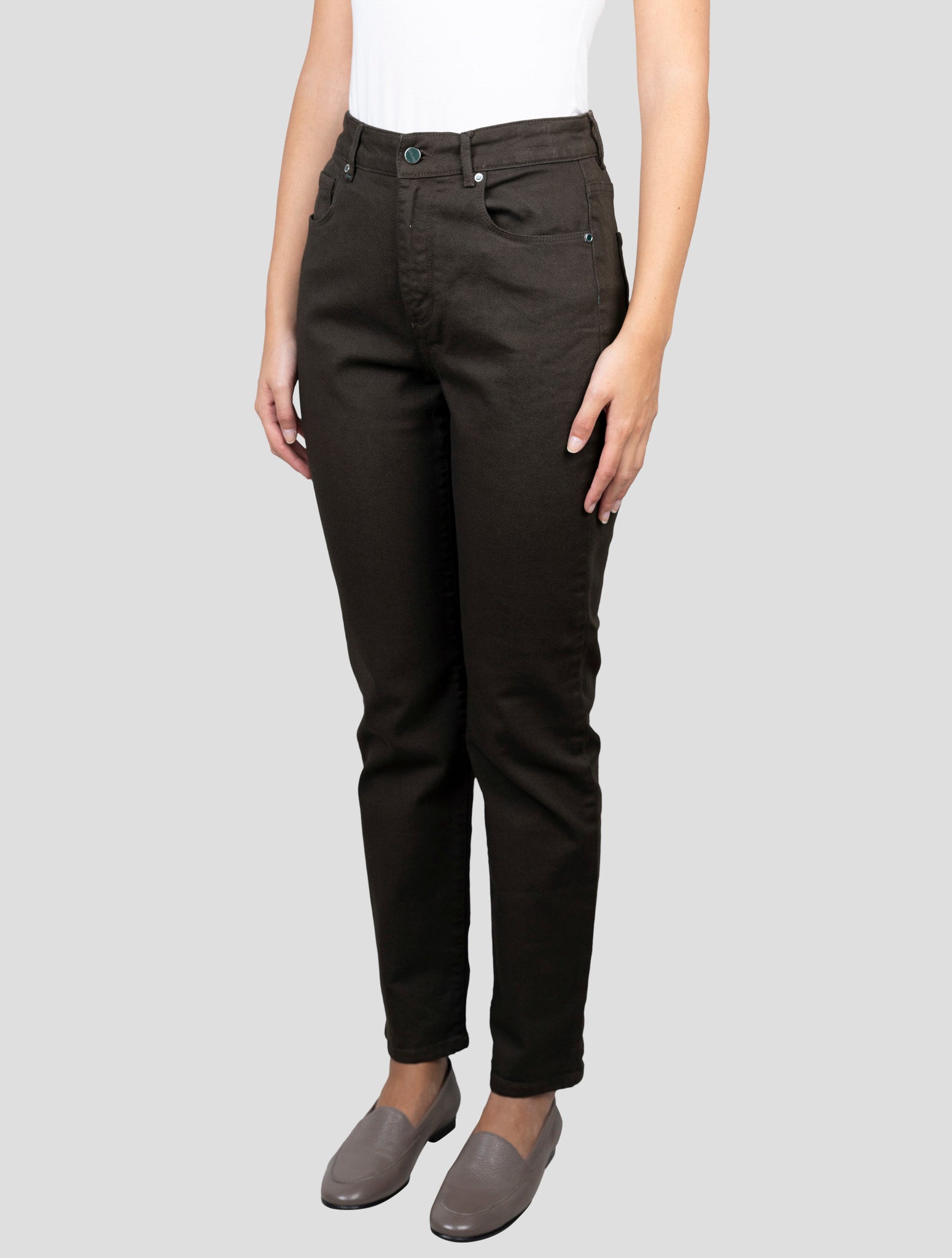 Kiton Brown Cotton Ea Jeans