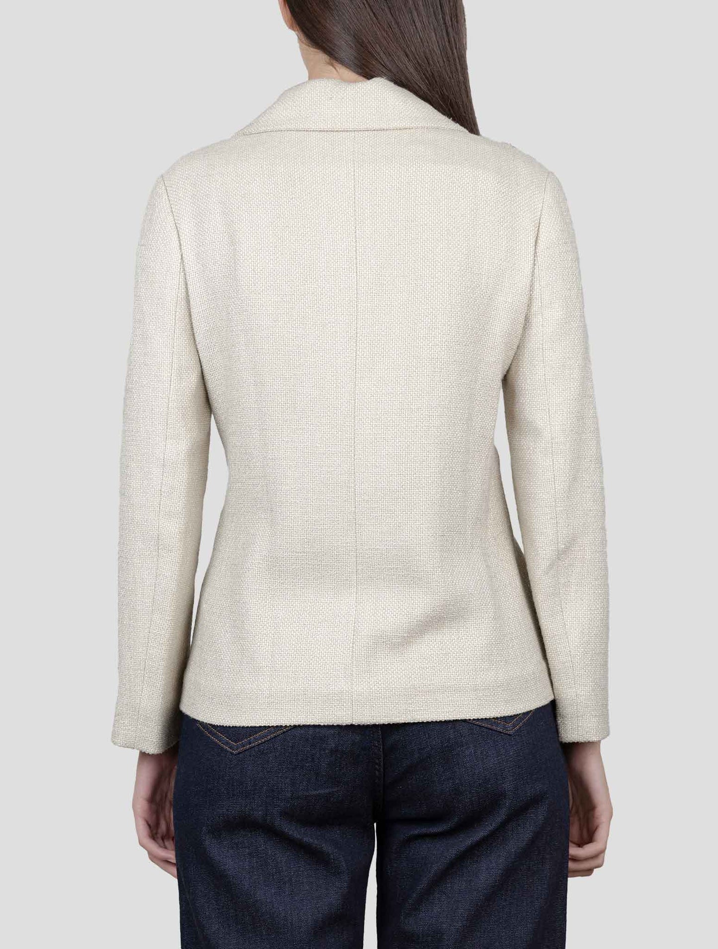 Kiton Beige Viscose Cotton Pa Ra Blazer