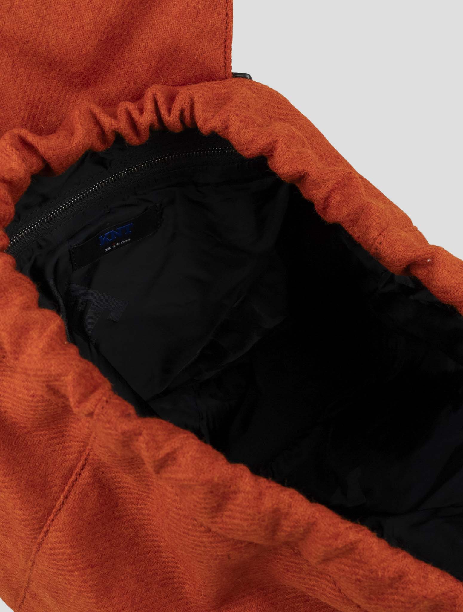 Kiton Knt Orange Wool Backpack