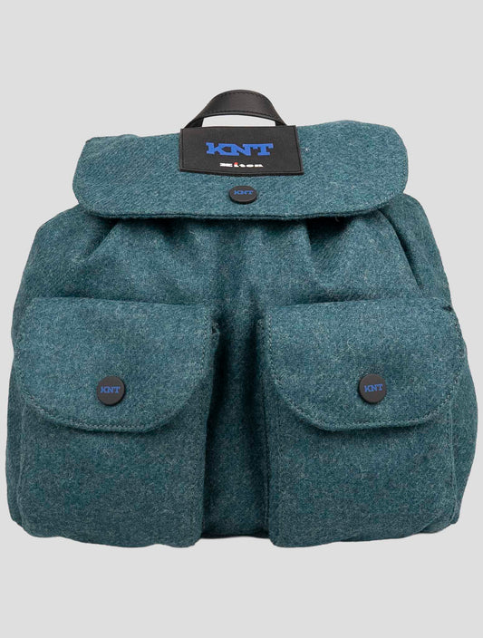 Kiton Knt Green Wool Backpack