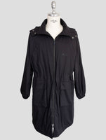Kiton Knt Blue Cotton Overoat