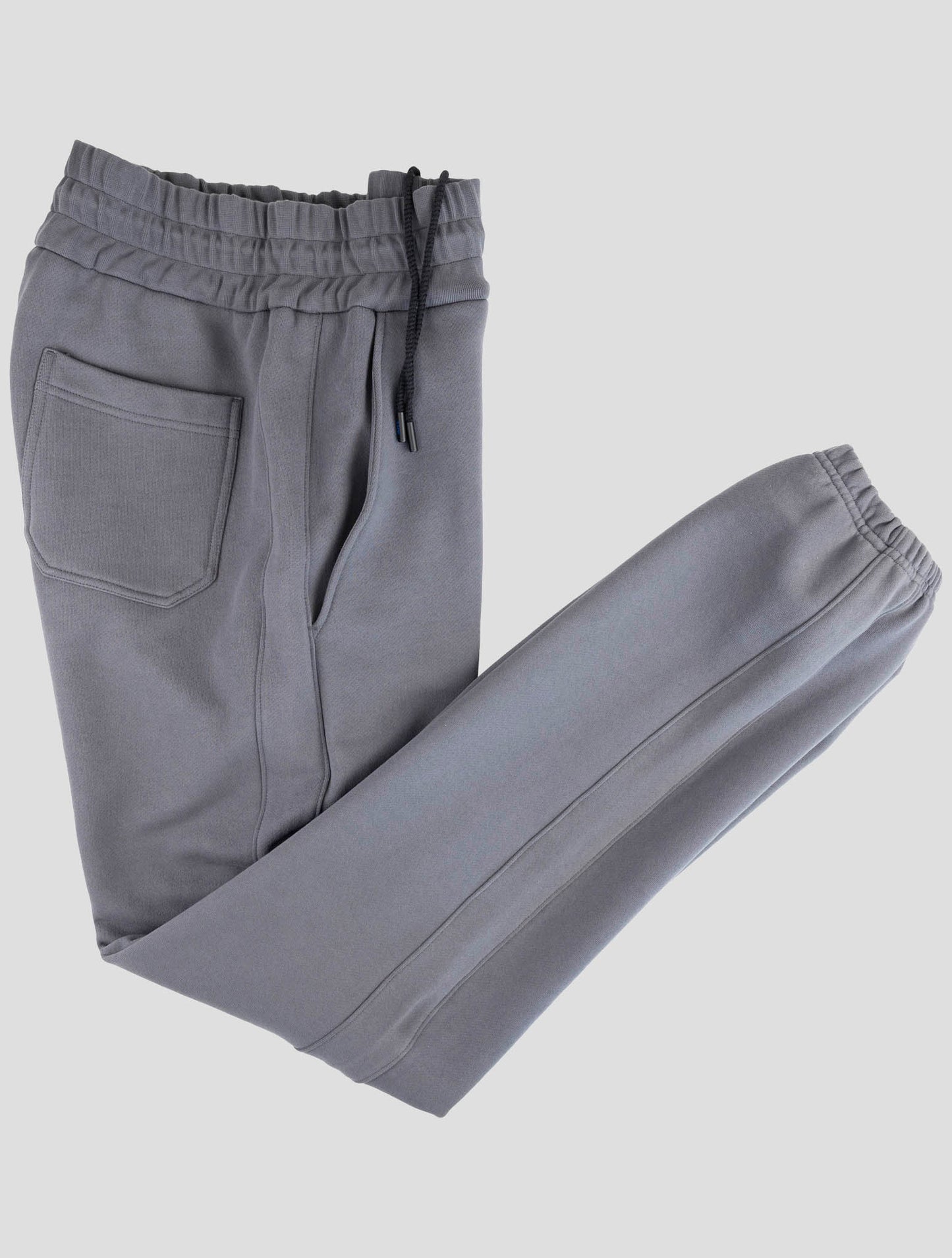 Kiton Knt Gray Cotton Jogging Pants