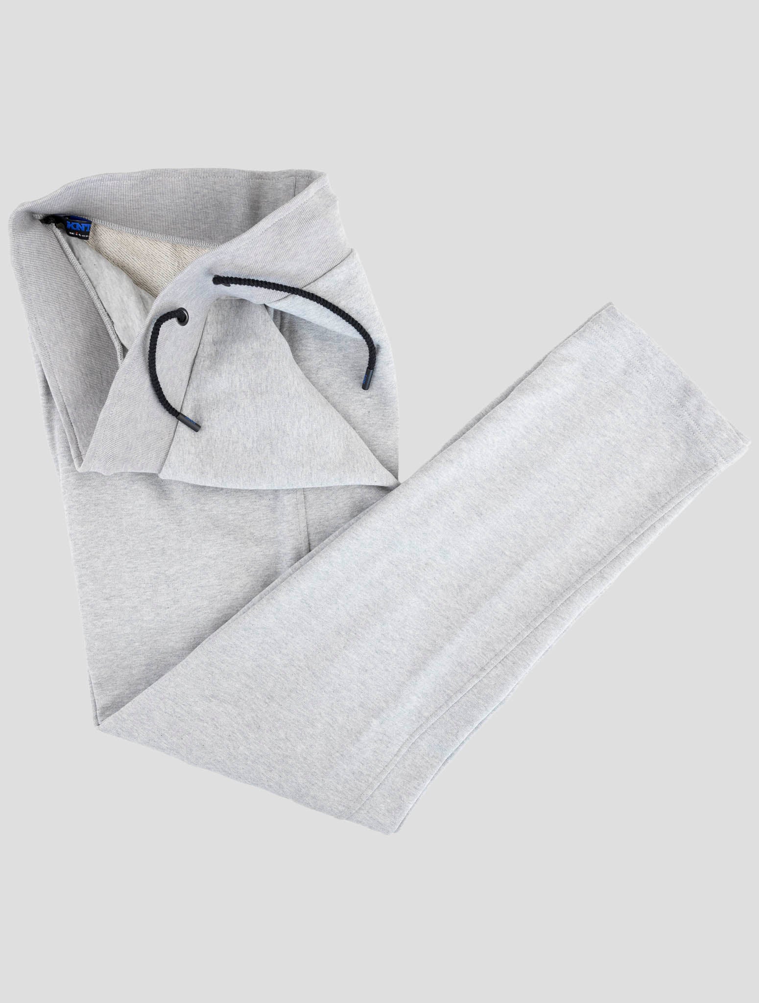 Kiton Knt Gray Cotton Jogging Pants