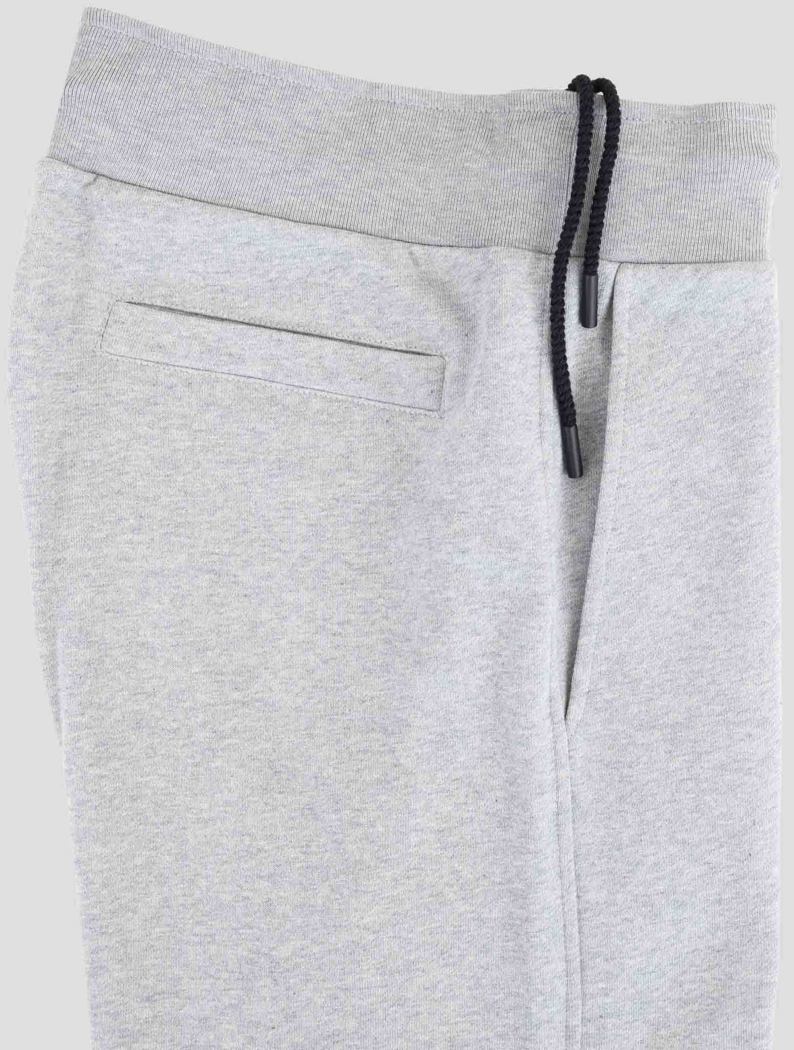 Kiton Knt Gray Cotton Jogging Pants