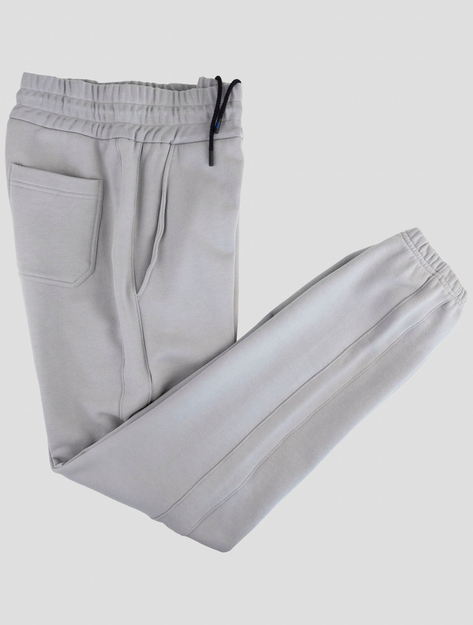 Kiton Knt Gray Cotton Jogging Pants