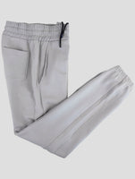 Kiton Knt Gray Cotton Jogging Pants