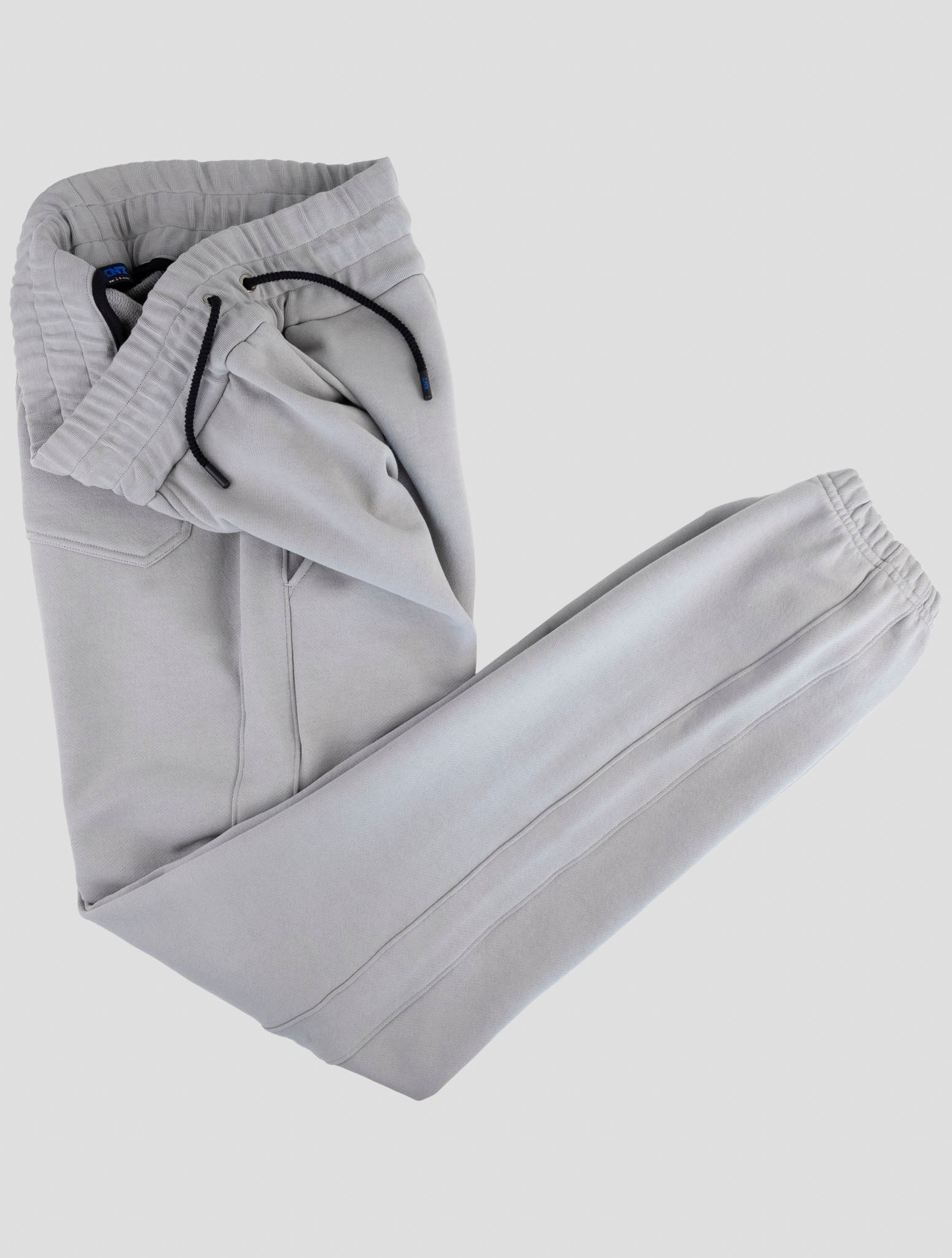 Kiton Knt Gray Cotton Jogging Pants