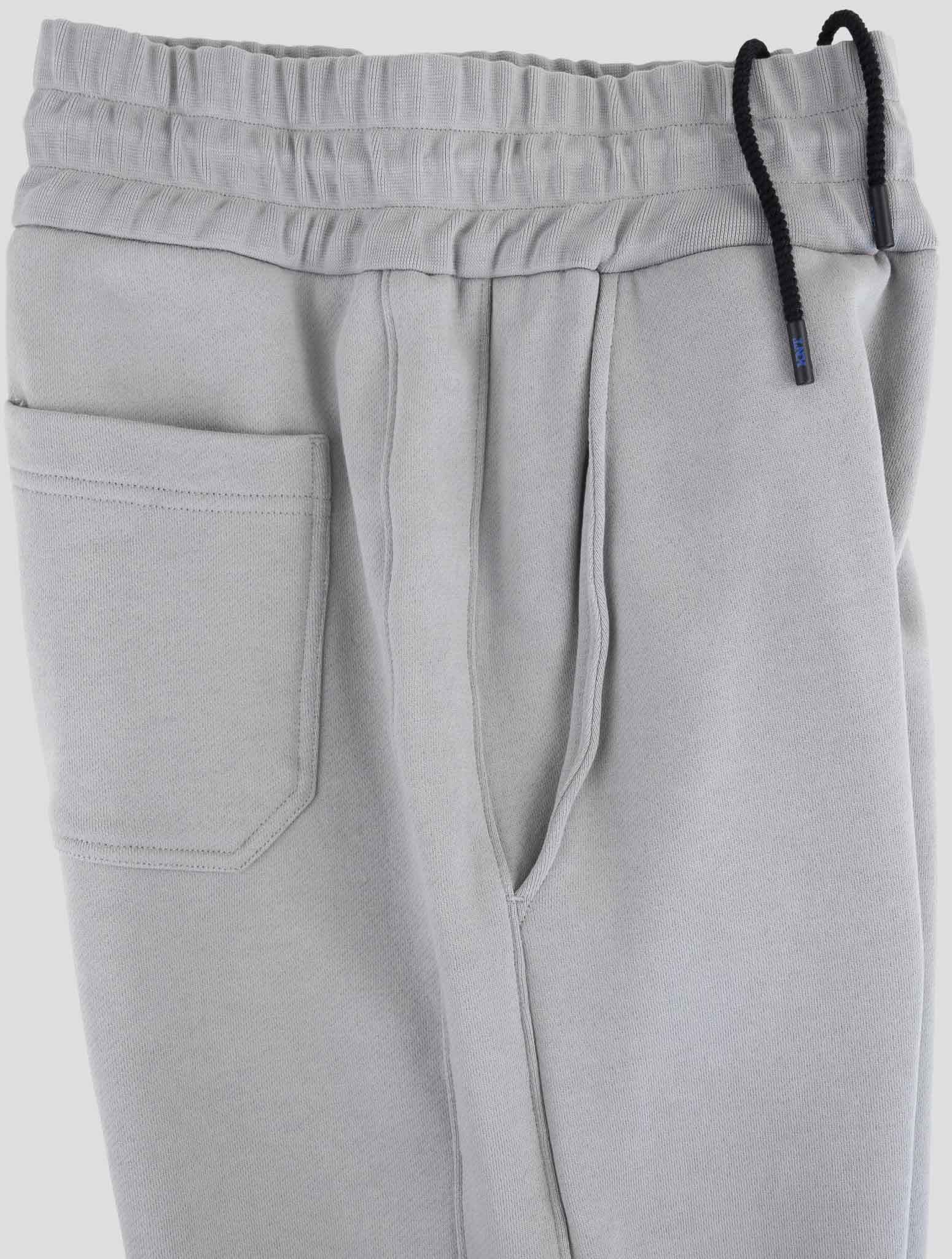 Kiton Knt Gray Cotton Jogging Pants